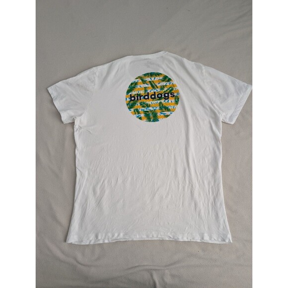 Bird Dogs Shirt Mens XL White Casual Graphic Tee Logo Palm Tree Tshirt Gorpcore - Picture 2 of 7